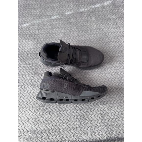 On Cloudnova Black Eclipse Sneakers Shoes Mens Size 7 - Picture 1 of 6